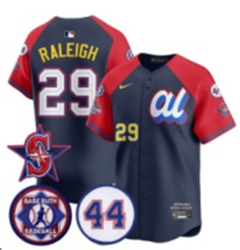 Men Seattle Mariners #29 Raleigh Blue MLB  All star Nike 2025 Jersey style 007